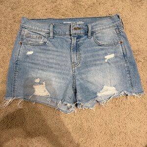 Old Navy Women's Distressed Light Blue Jean Shorts